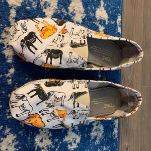 Toms limited edition elephant shoes